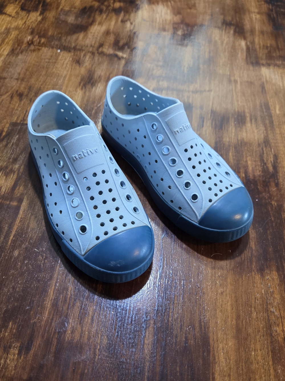 Native Shoes Jefferson Perforated Slip-On Sneakers Blue 12c